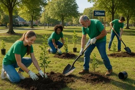 Milton GA Tree Planting