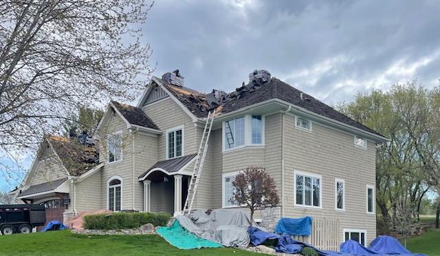 Storm damage roof inspection and documentation by Today's Exteriors