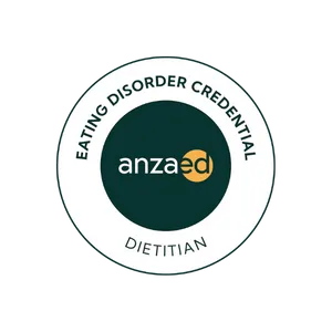 Malcolm is a binge eating dietitian and credentialed eaing disorder clinician (CEDC) by ANZ academy for eating disorder