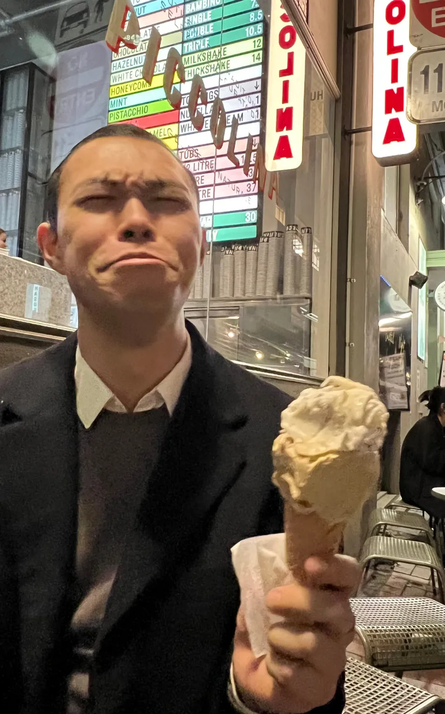 Malcolm - Binge Eating Dietitian eating icecream