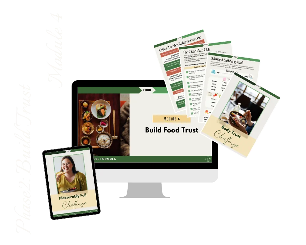 Binge Free Formula Phase 2: Build Trust, Module 4 Build Food Trust mock up