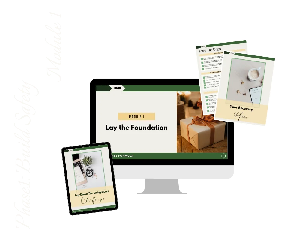 Binge Free Formula Phase 1: Build Safety, Module 1 Lay the Foundation mock up