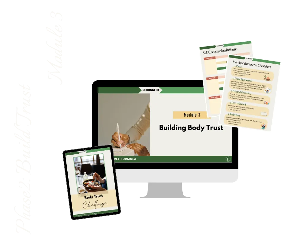 Binge Free Formula Phase 2: Build Trust, Module 3 Build Body Trust mock up