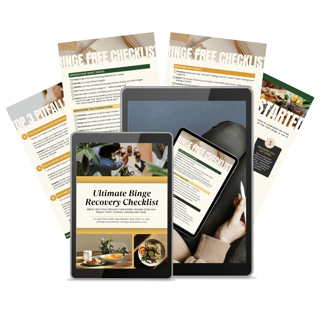 Ultimate binge recovery checklist mock up