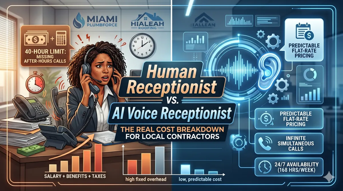 AI Voice Receptionist vs. Human Receptionist