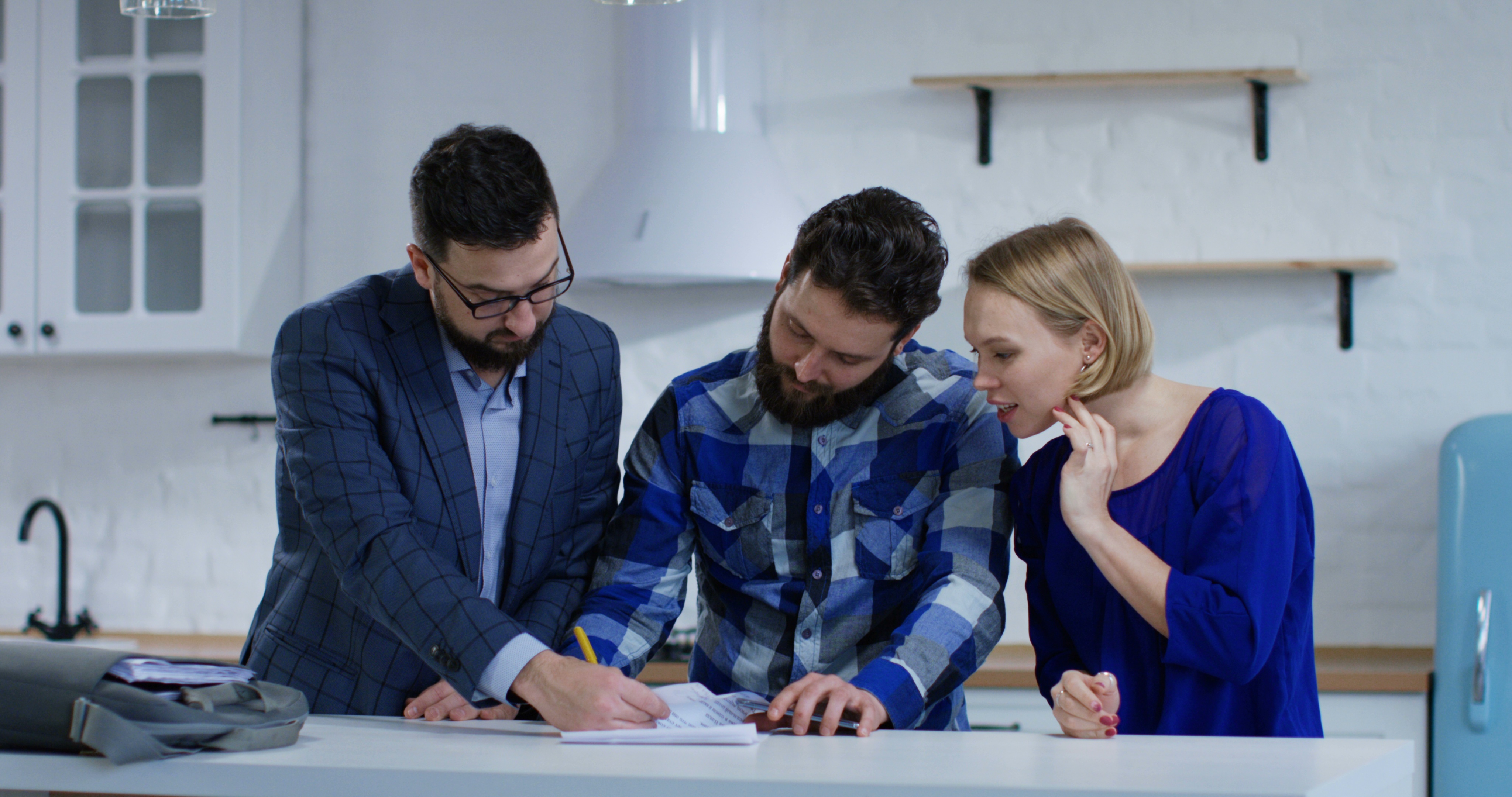 Homeowners with agent