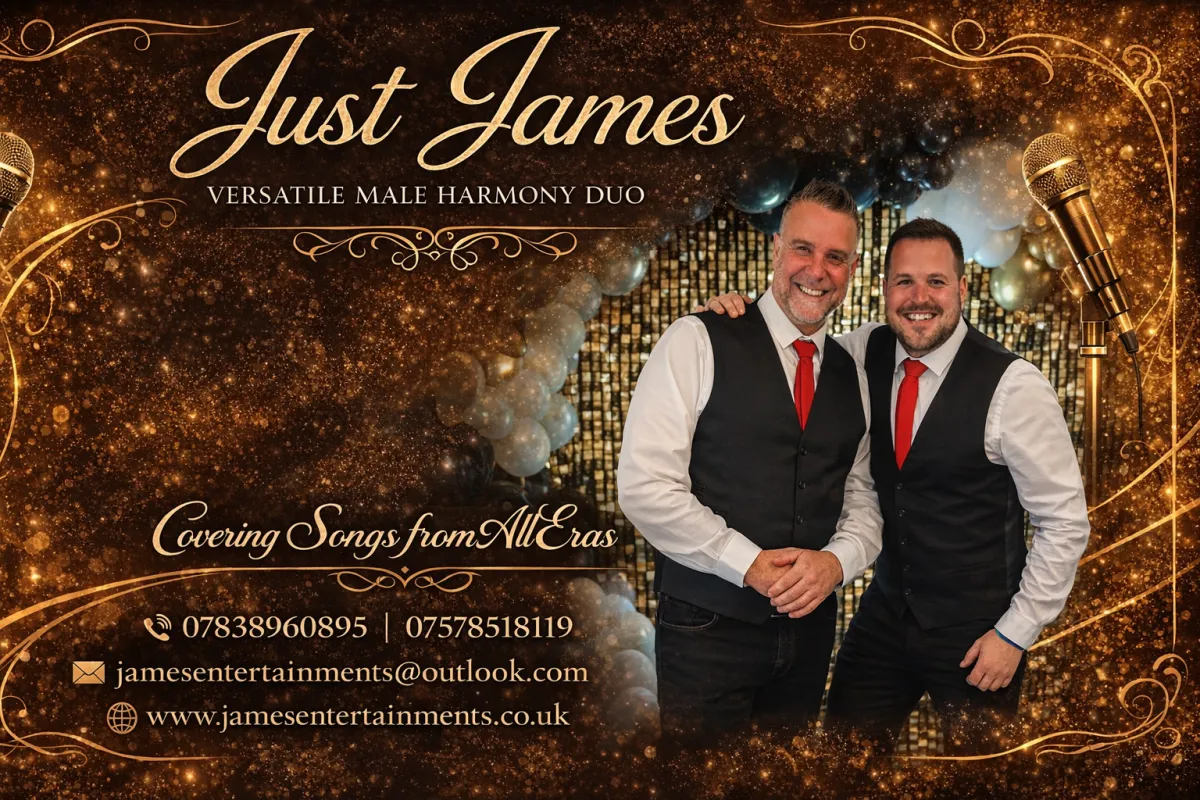 Elegant wedding reception with gold and white decor, happy guests and cinematic lighting