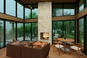 Rendering of interior estate home