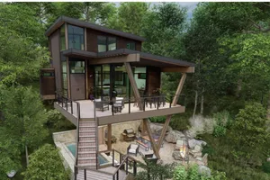 Ozarks Treehouse rendering