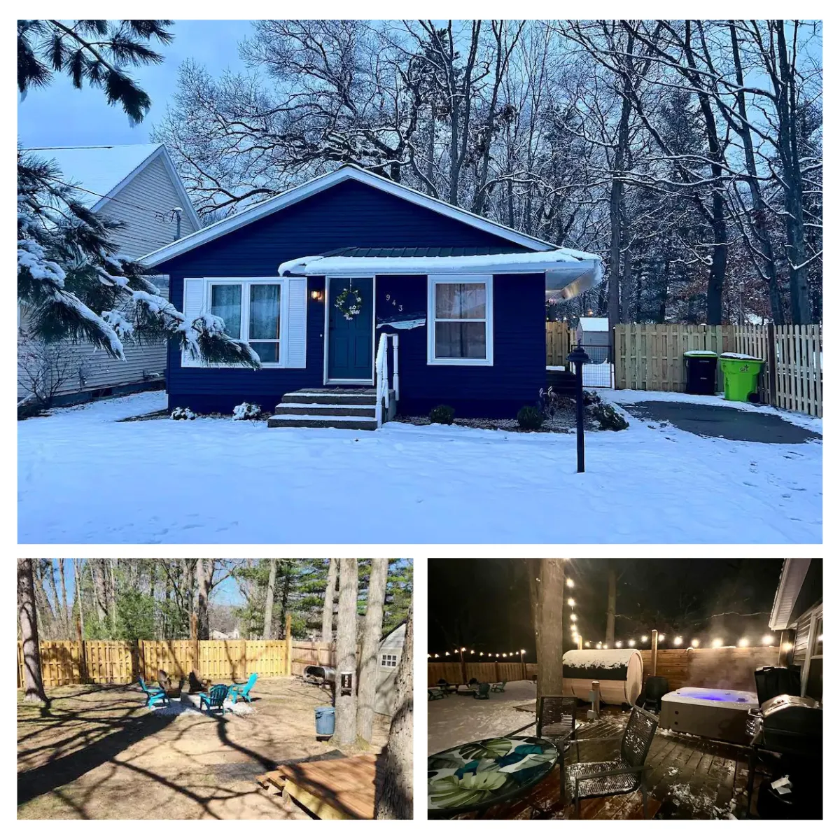 Experience the serene lakeside charm of Traverse City Bungalow, a cozy 2-bedroom, 1-bathroom vacation rental perfect for your tranquil retreat near stunning beaches and scenic trails.