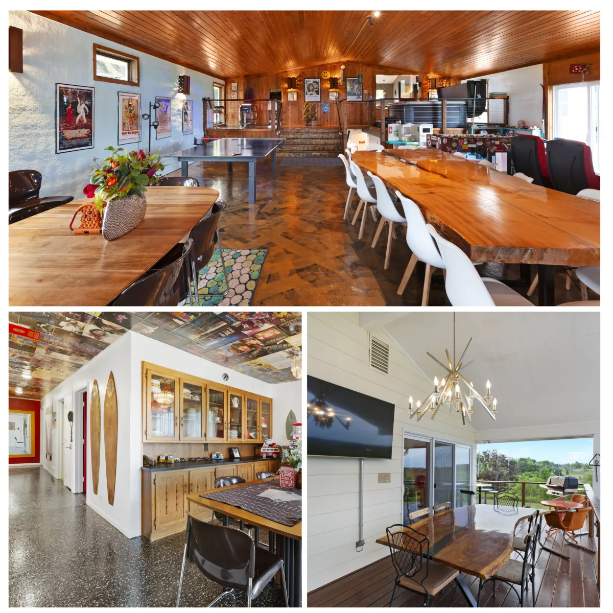 Join us in our 70s-themed kitchen, equipped with all you need to cook up delicious meals with ease. Gather your loved ones, share stories, and enjoy meals together in our cozy dining area, creating lasting memories in our groovy lodge.