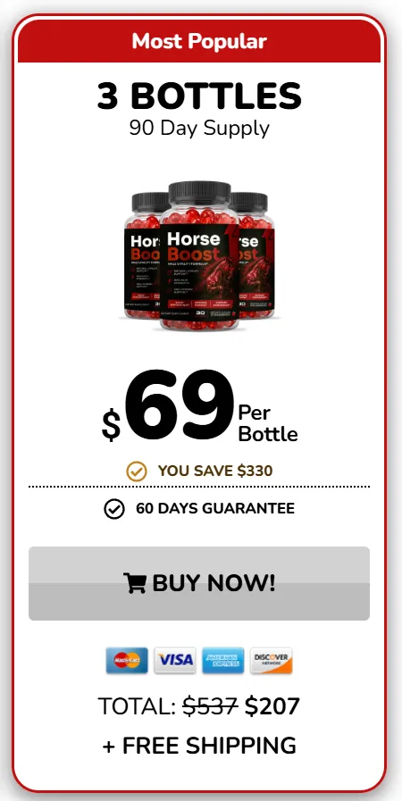 Horse Boost Buy Three Bottles