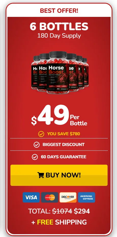 Horse Boost Buy Six Bottles