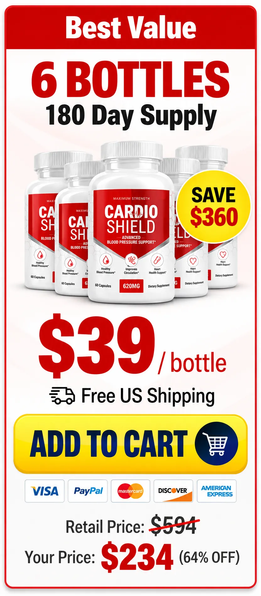 CardioFlush Buy Six Bottles