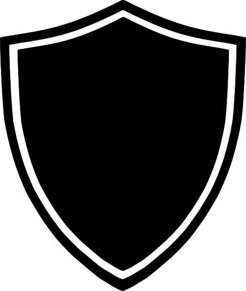 A shield representing an insured business.