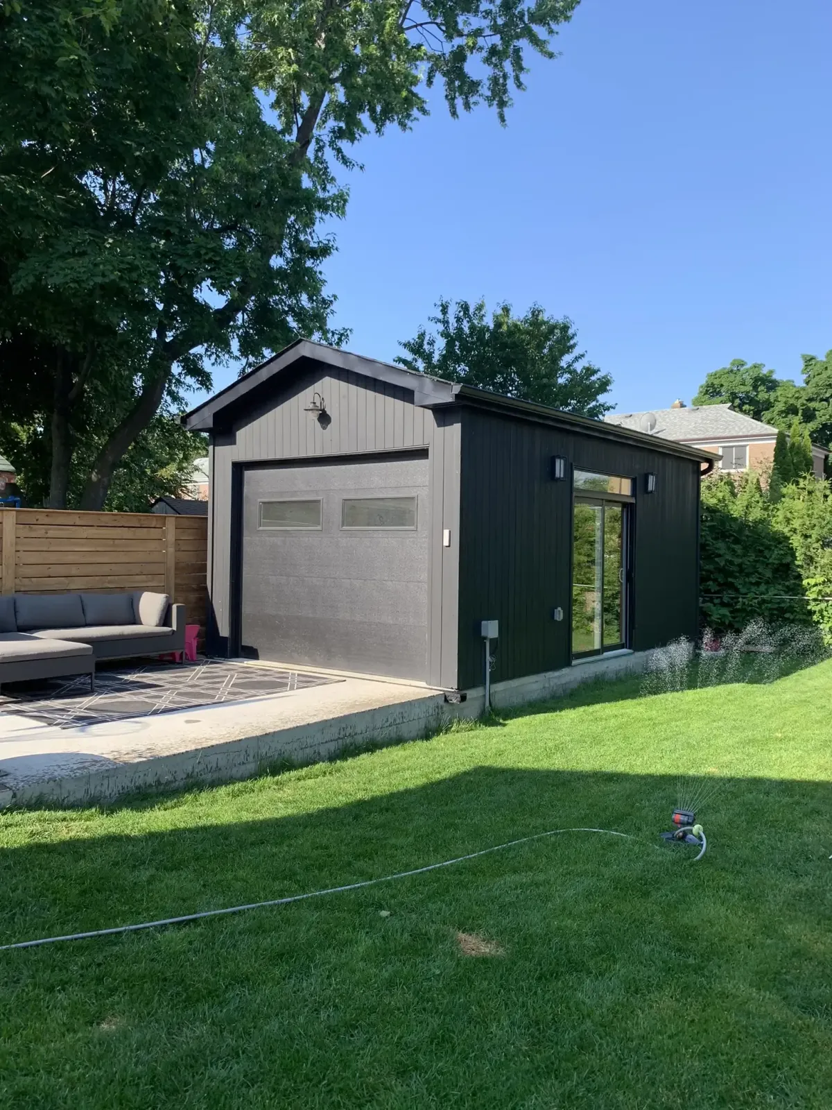 Custom Garage Build from Toronto deck and outdoor builder Build4 Outdoors