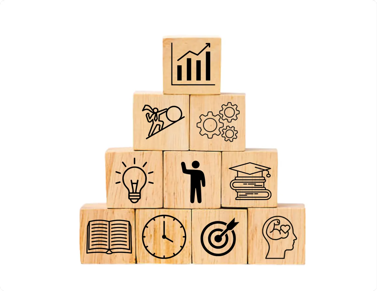 Calm mind illustration with reduced mental noise