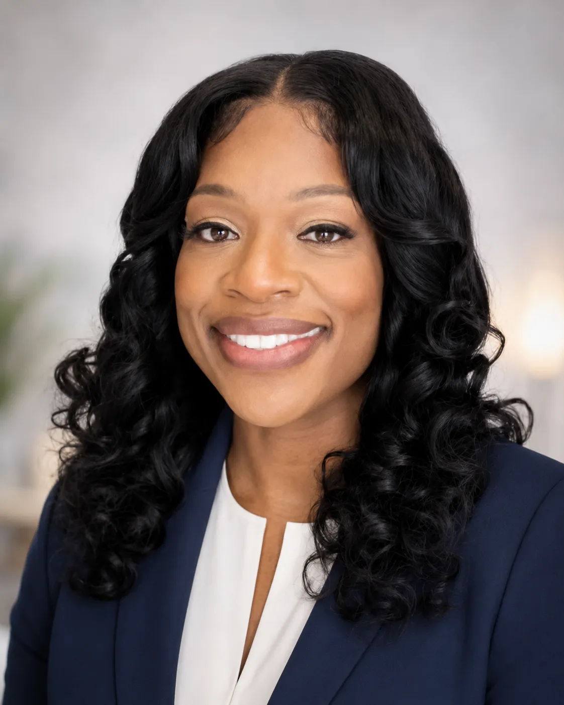 Professional portrait of Dr. Shamonica Trunell in a clinical setting