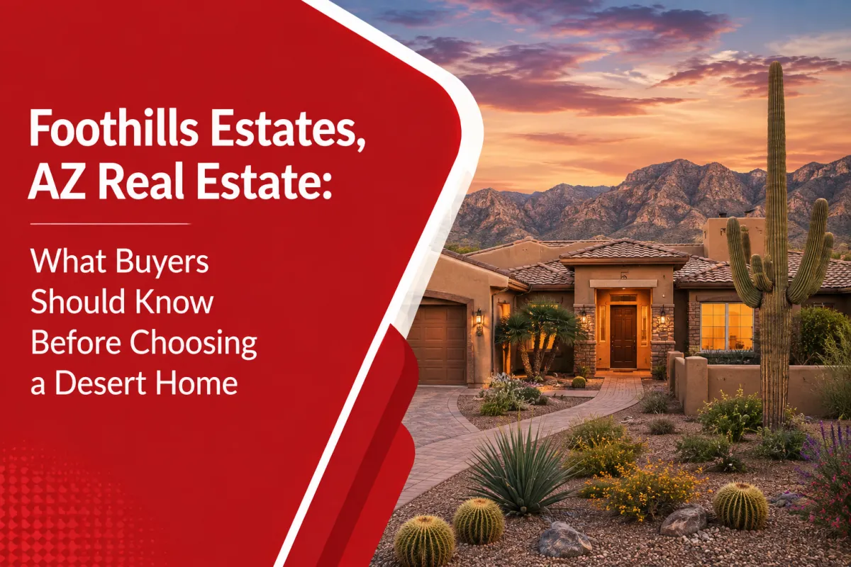 Foothills Estates AZ real estate and desert homes for sale