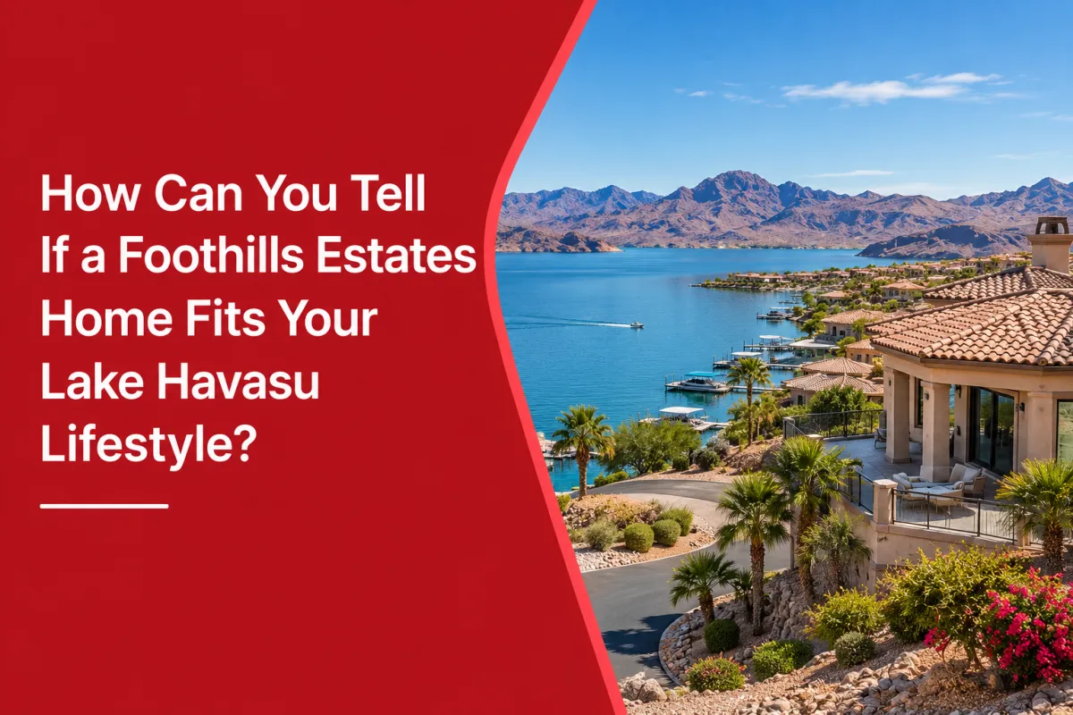 Foothills Estates home in Lake Havasu City for lifestyle-focused buyers