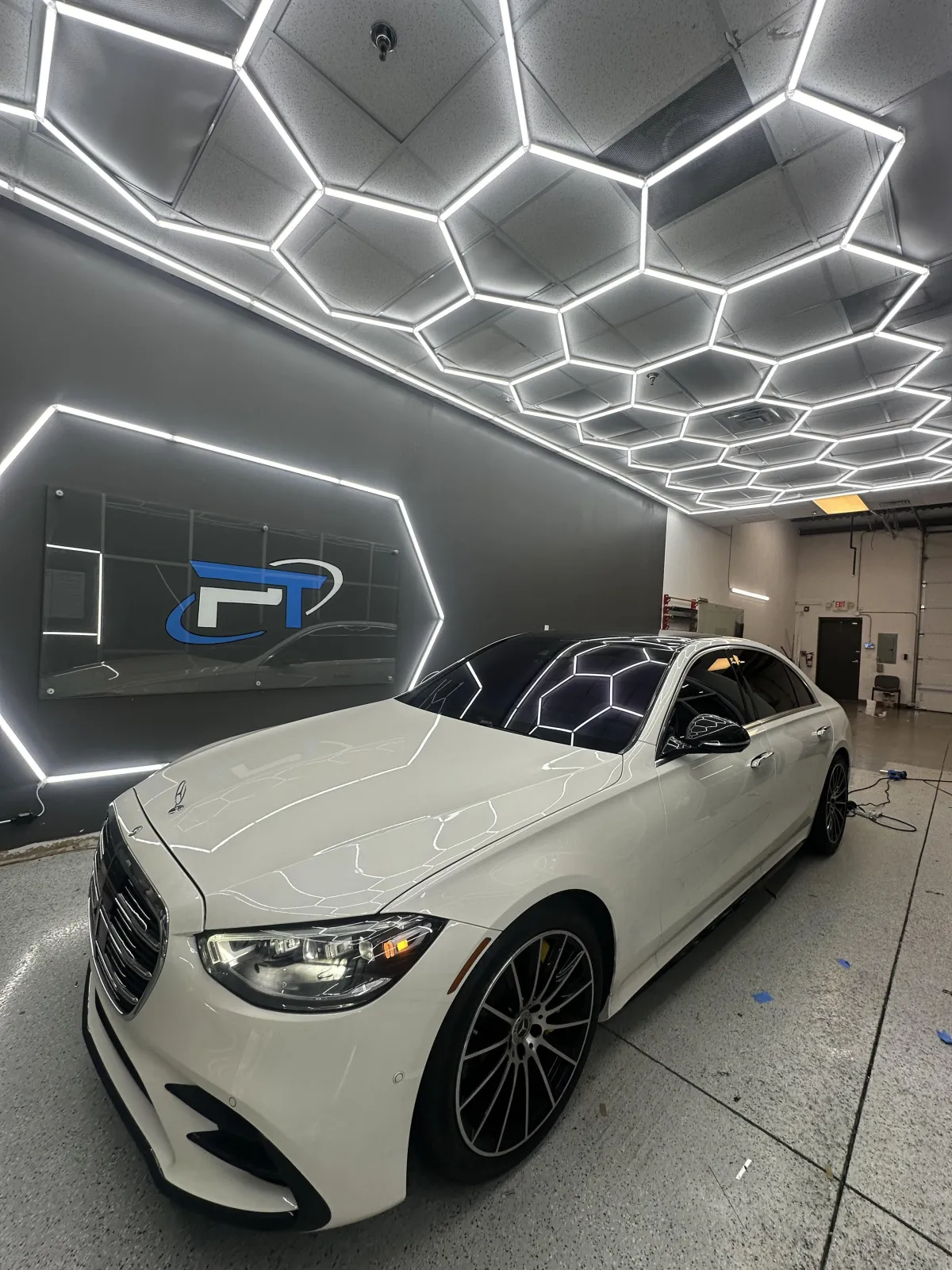 Mercendes amg white tinted car in mooresville nc