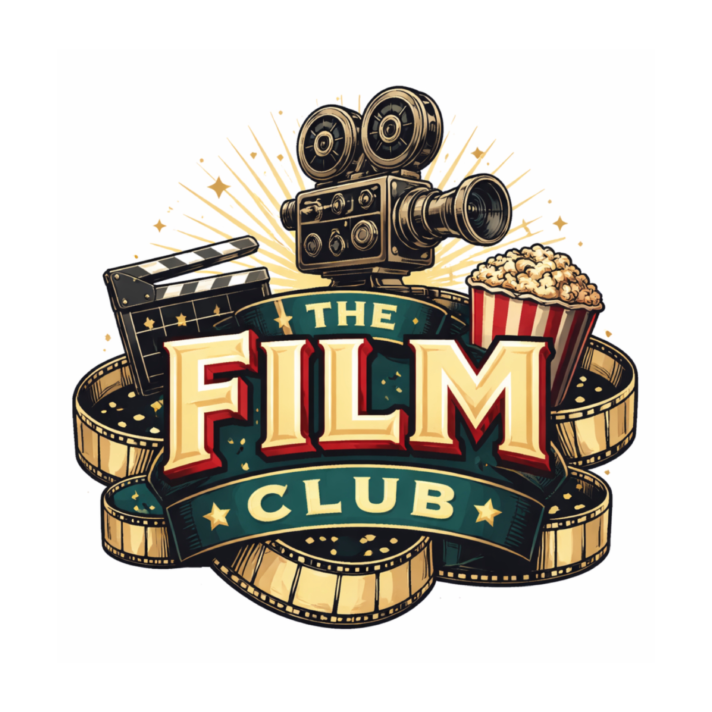 Stylized film still collage previewing The Film Club Course