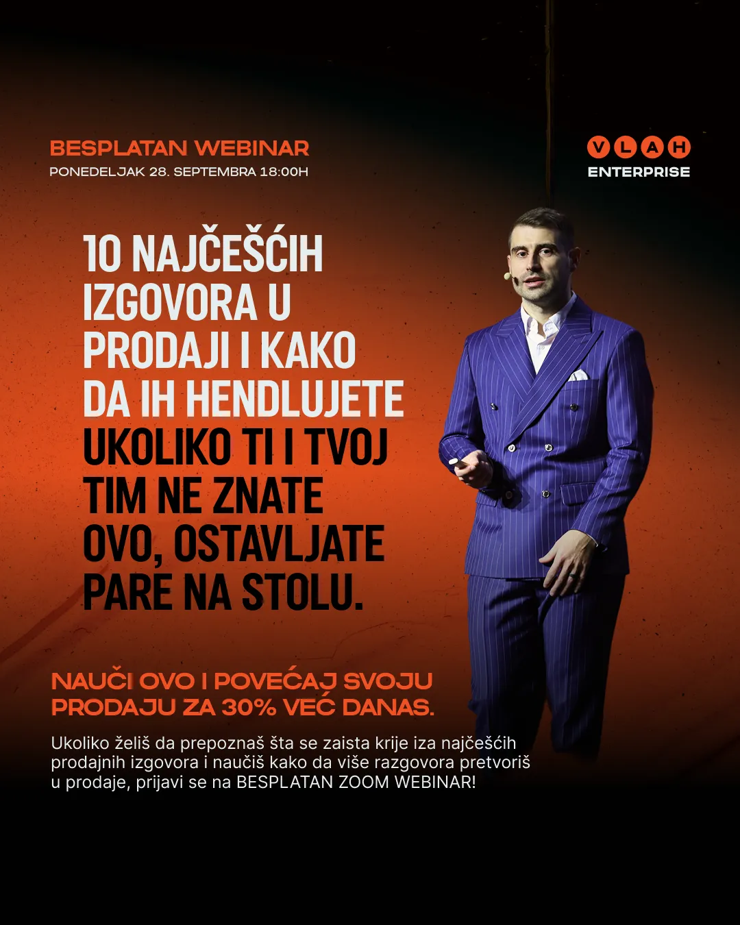 Profesionalno pripremljen webinar prostor sa laptopom, mikrofonom i beleškama
