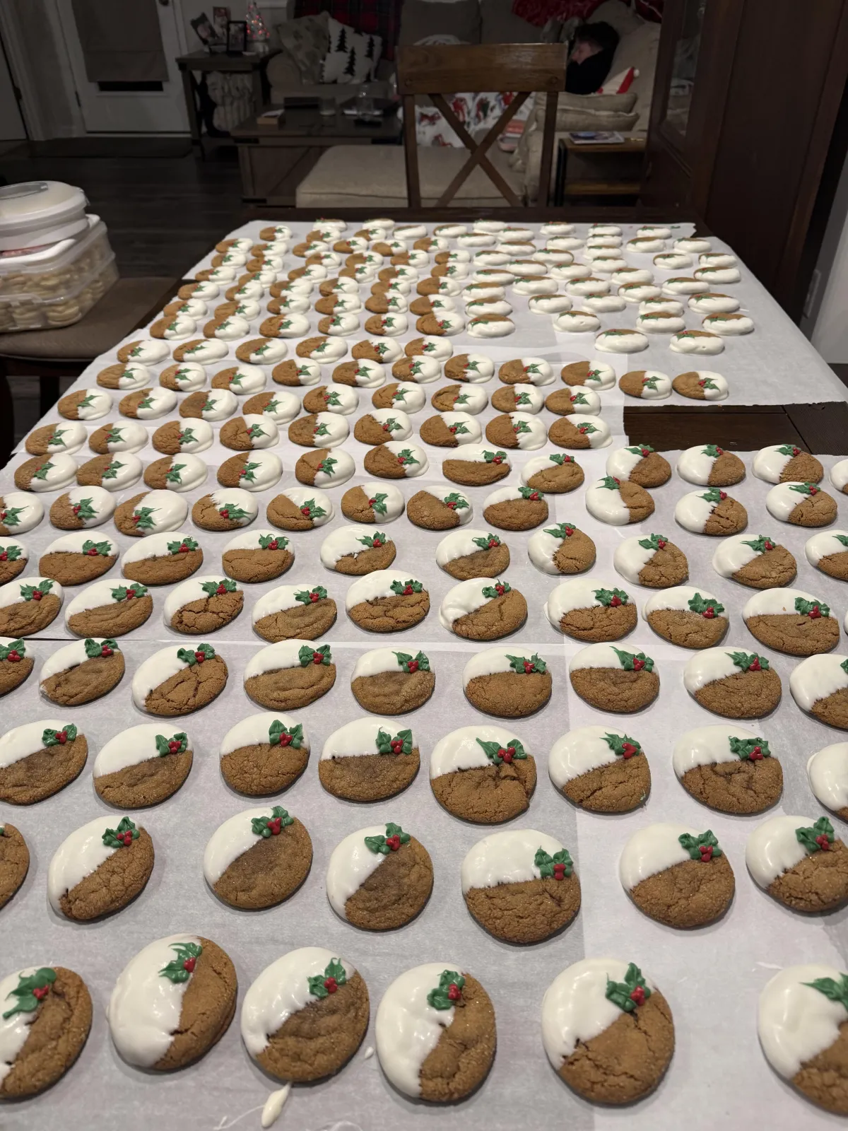 alt="Christmas cookies for church event."