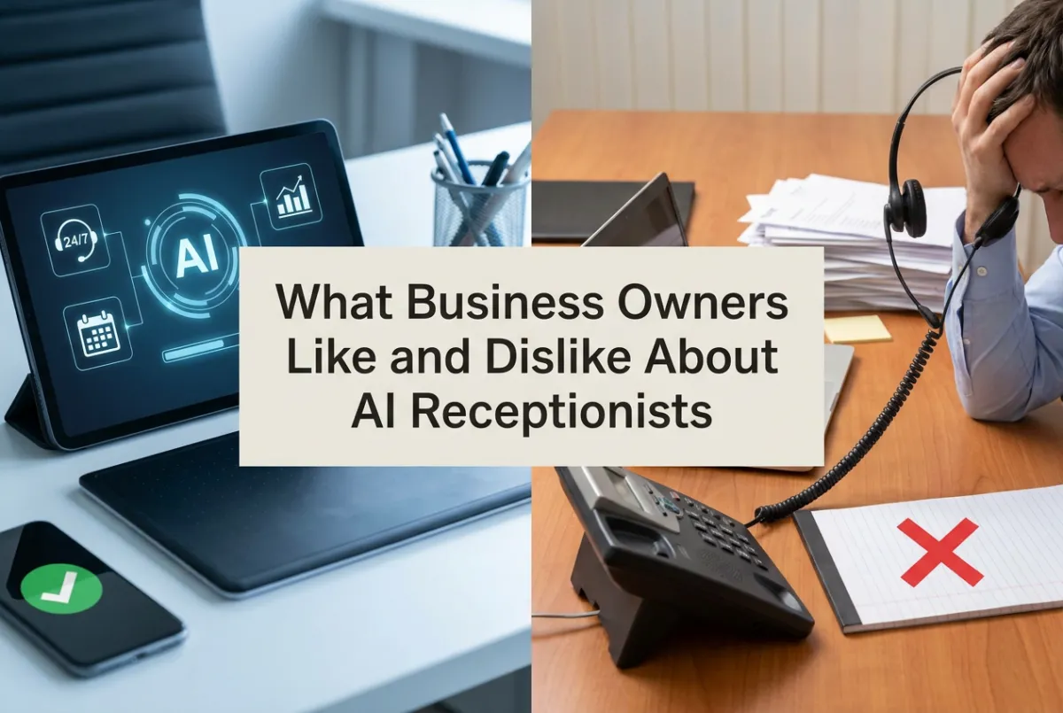 What Business Owners Like and Dislike About AI Receptionists