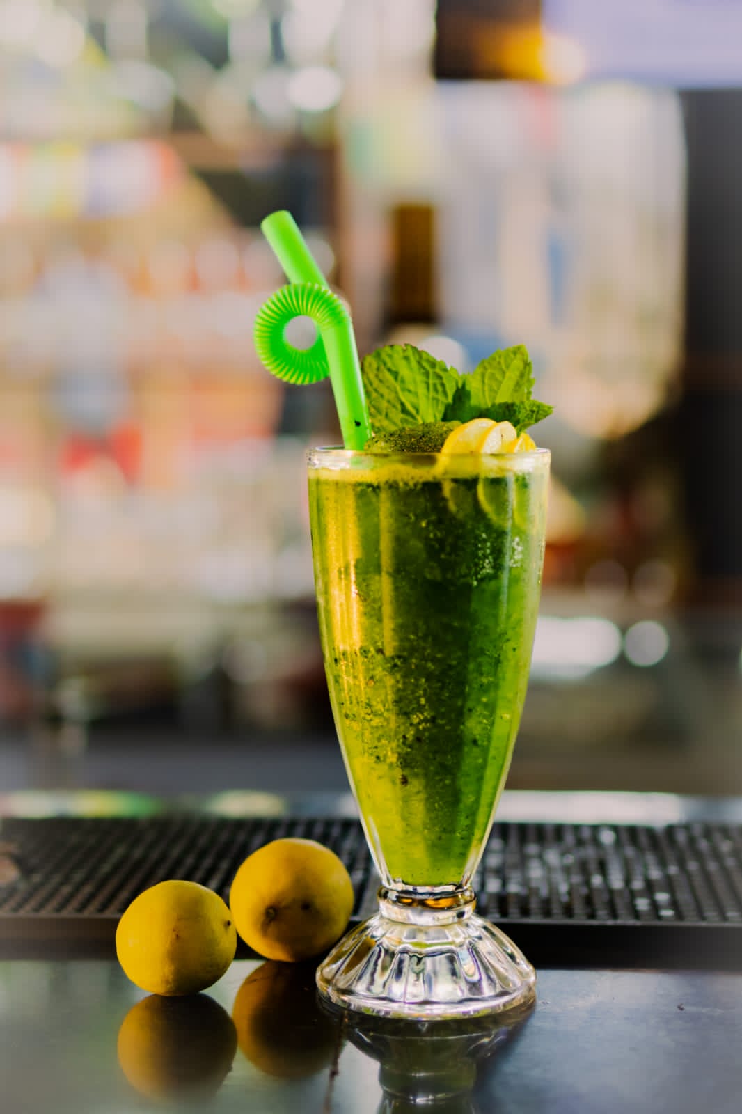 Mint lemonade at Prachin Restaurant, Boudha, Kathmandu