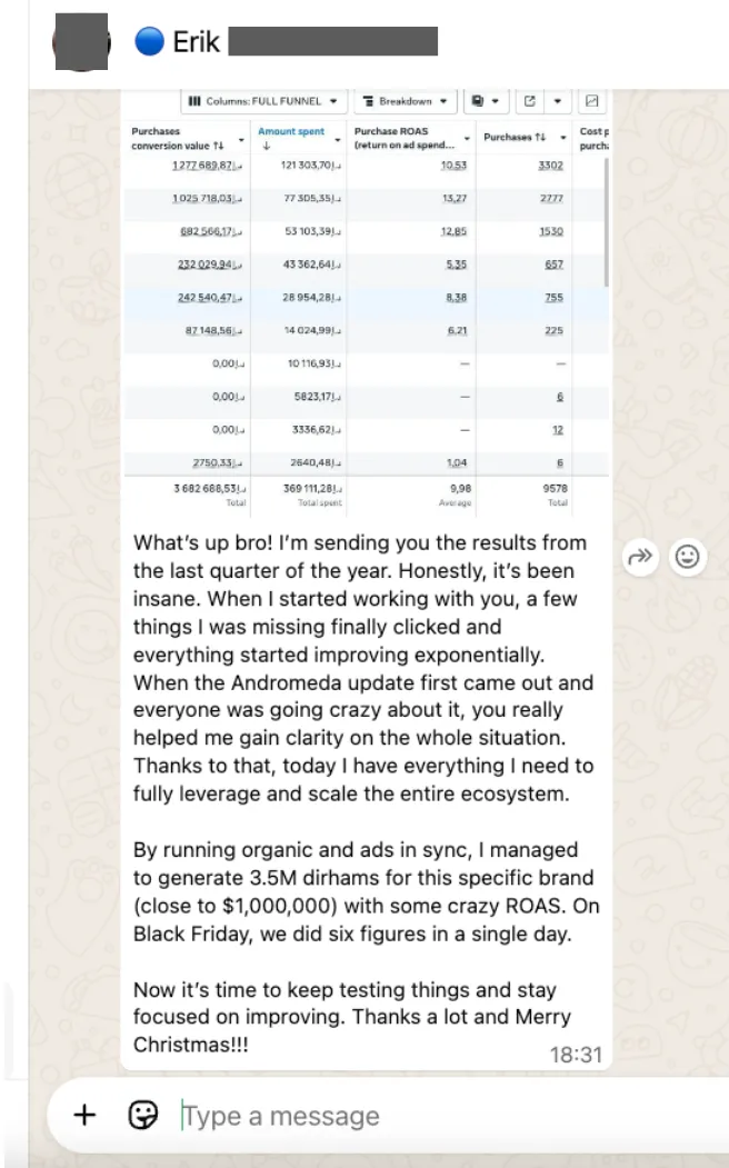 🇺🇸🇪🇺 Media Buyer — $1M in ad revenue in 3 months at ROAS 9.98 post-Andromeda