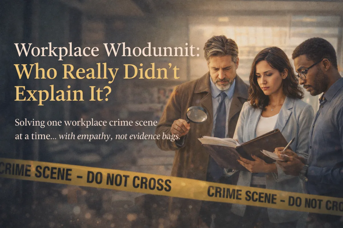 Workplace Whodunnit: Who Really Didn’t Explain It?