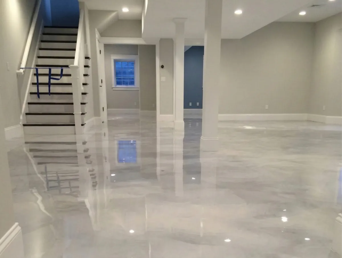Full Flake Polyaspartic Floors Michigan