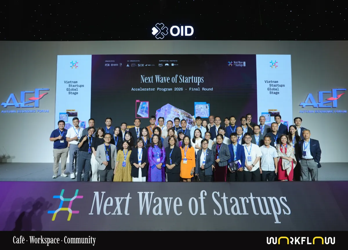 WorkFlow Thúc Đẩy Hệ Sinh Thái Khởi Nghiệp Việt Nam Thông Qua Chương Trình Tăng Tốc Next Wave of Startups Tại Open Innovation Day, Trong Khuôn Khổ Diễn Đàn Kinh Tế Mùa Thu 2026