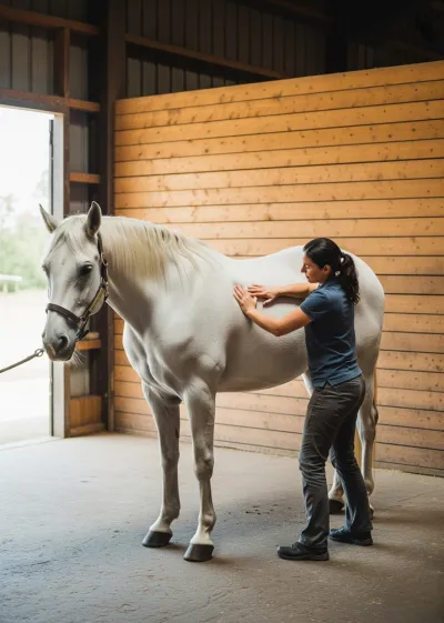 Man in traditional clothing holding eagle on horse