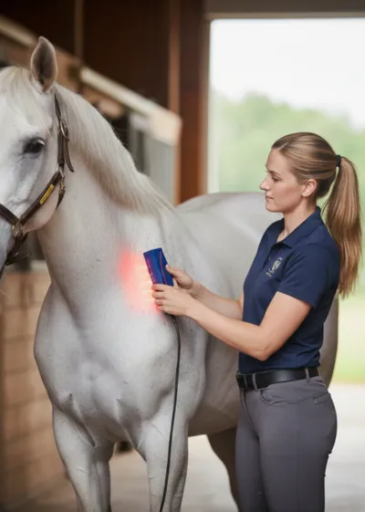 brown horse at the farm