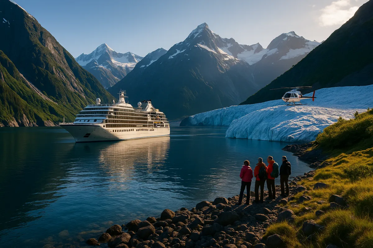 Experience the thrill of glacier calving from your private balcony – exclusive moments only a luxury Alaska cruise can offer