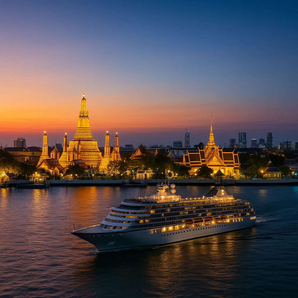 Bangkok’s illuminated temples and vibrant skyline – the perfect beginning to your Luxury Asia Cruise adventure. Asia Cruises - Luxury Sassy Cruises