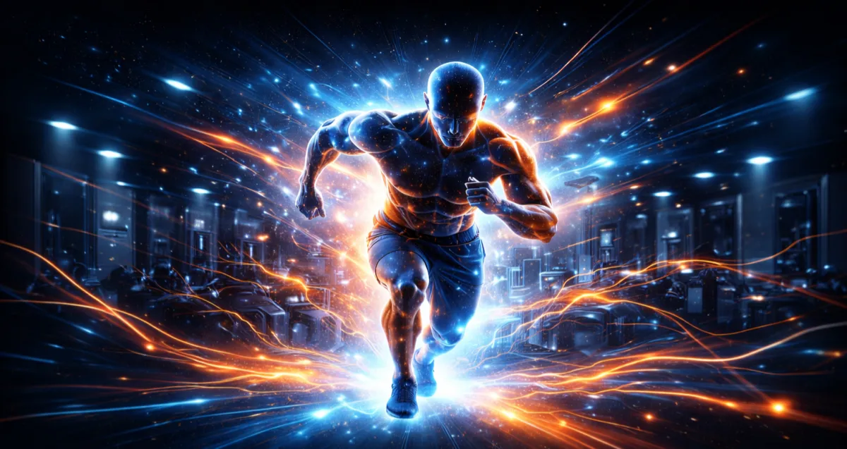 a man running, depicting intellient training