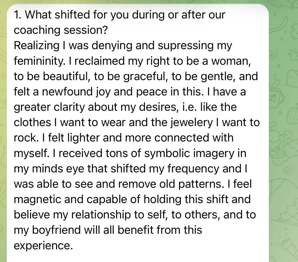 andrada feeling aive aligned and magnetic