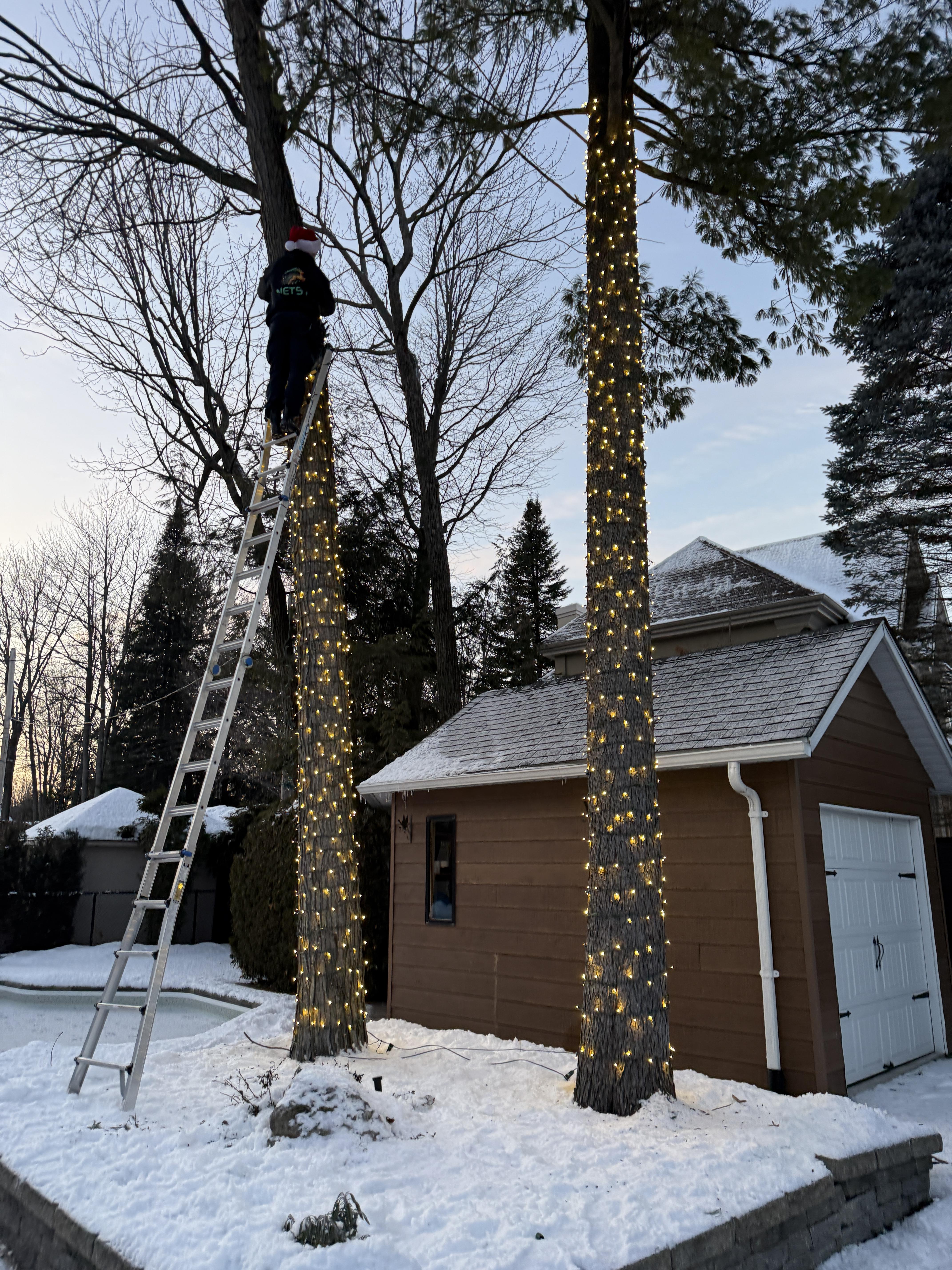 Installation de lumières de Noël