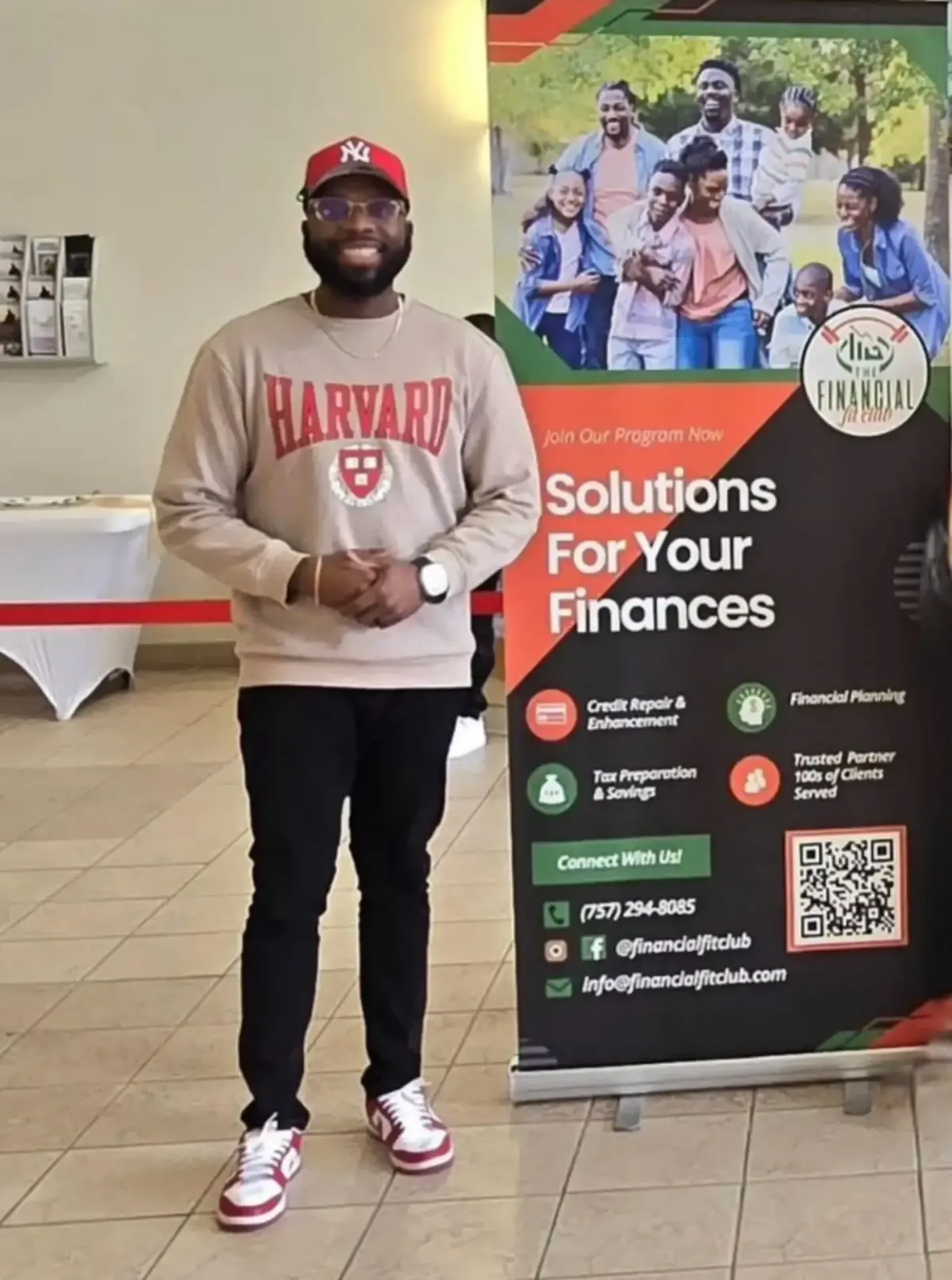 Financial webinar promotional banner for wealth building and money management training