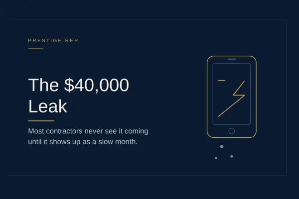 The $40,000 Leak Most Contractors Never See