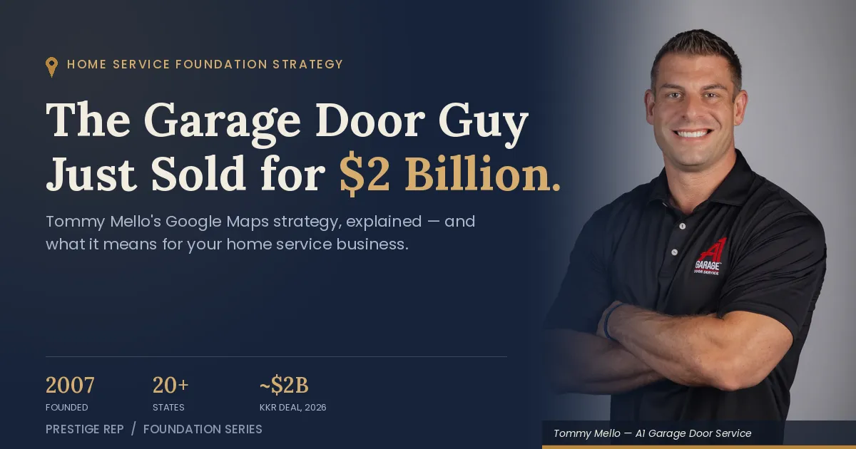 The Garage Door Guy Just Sold for $2 Billion. He Told You How Two Years Ago.