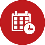 Calendar icon symbolizing 24/7 online scheduling for home inspections in Orlando, FL.