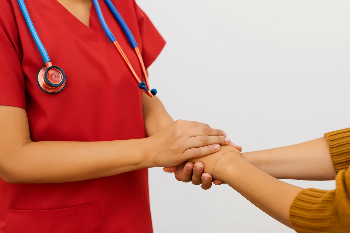Compassionate healthcare provider supporting patient care – Contact Hormone Treatment Centers in Overland Park, KS for calls, texts, or online assessments