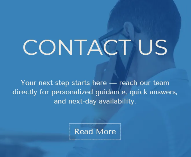 Man on phone with Hormone Treatment Centers of Kansas City — contact page banner encouraging patients to reach out for personalized hormone therapy guidance.