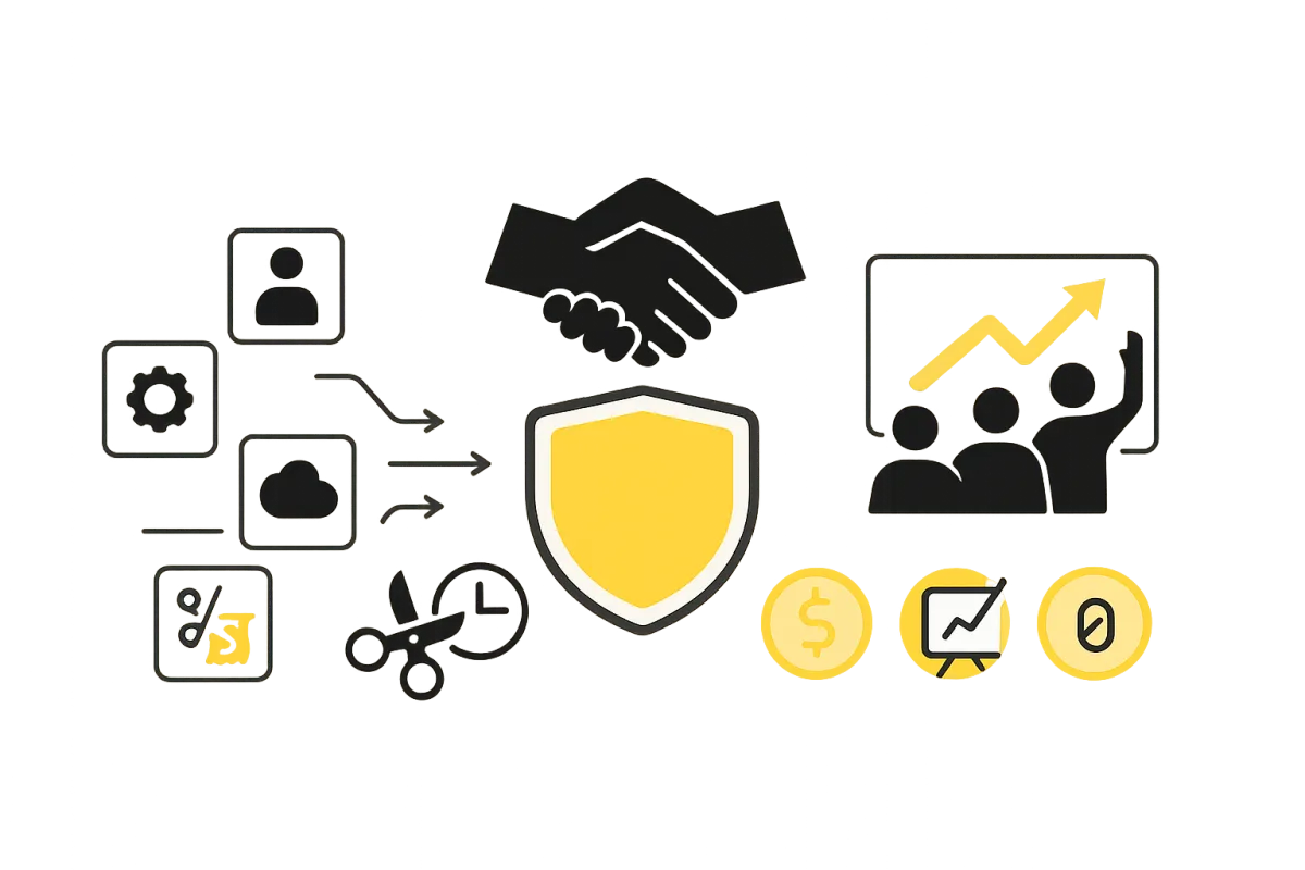 YMBS vendor management: reduce 20–40% waste, fewer overruns, higher adoption, zero-cost service.