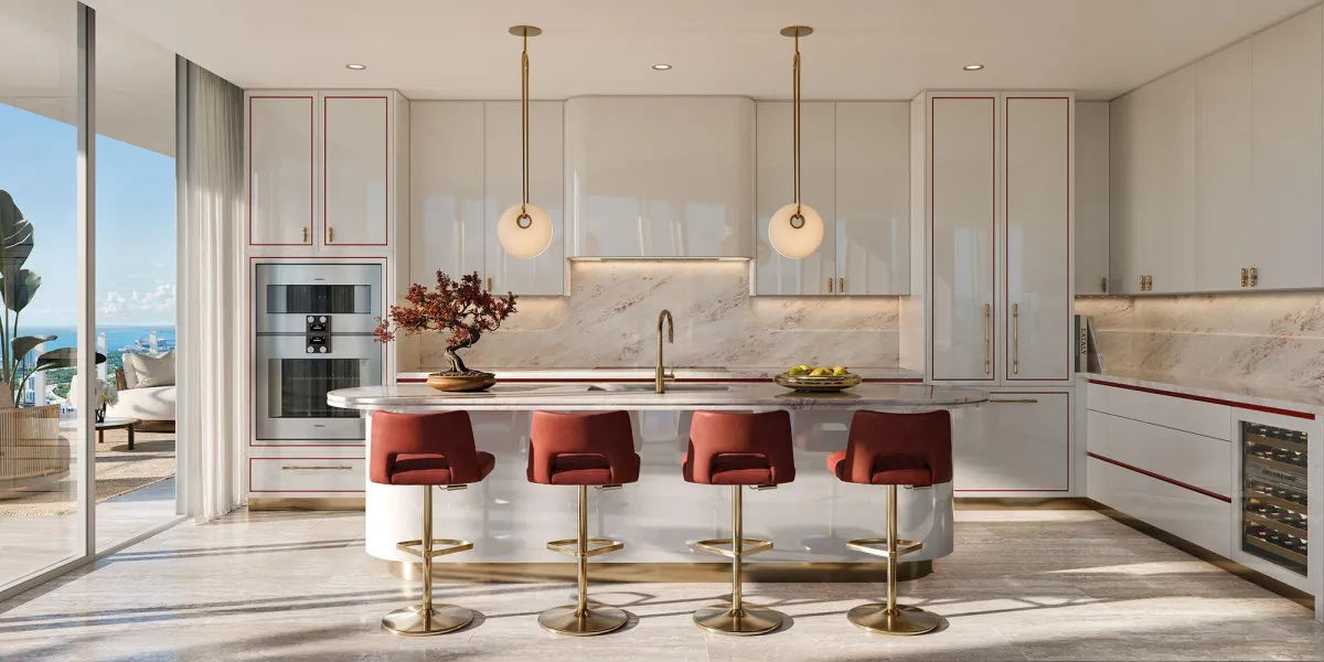brown wooden seat beside white wooden table