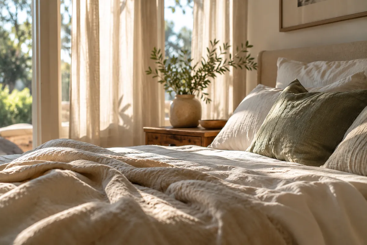A calm, softly lit room set up for an afternoon nap